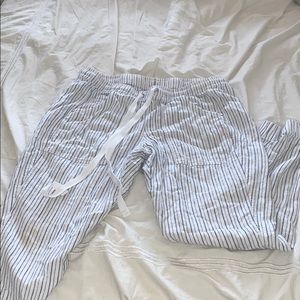 Calvin Klein striped woven pants